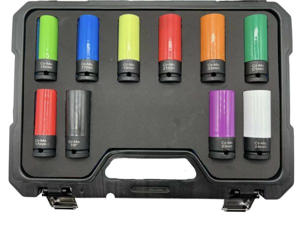 КОМПЛЕКТ УДАРНИ ВЛОЖКИ 10 ЧАСТИ KRAFTWELLE