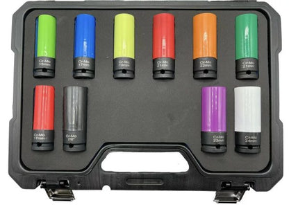 КОМПЛЕКТ УДАРНИ ВЛОЖКИ 10 ЧАСТИ KRAFTWELLE