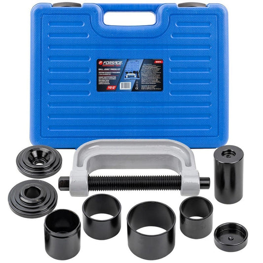 СКОБА И ВТУЛКИ ЗА МОНТАЖ И ДЕМОНТАЖ НА ЛАГЕРИ И ШАРНИРИ 10 ЧАСТИ FORSAGE