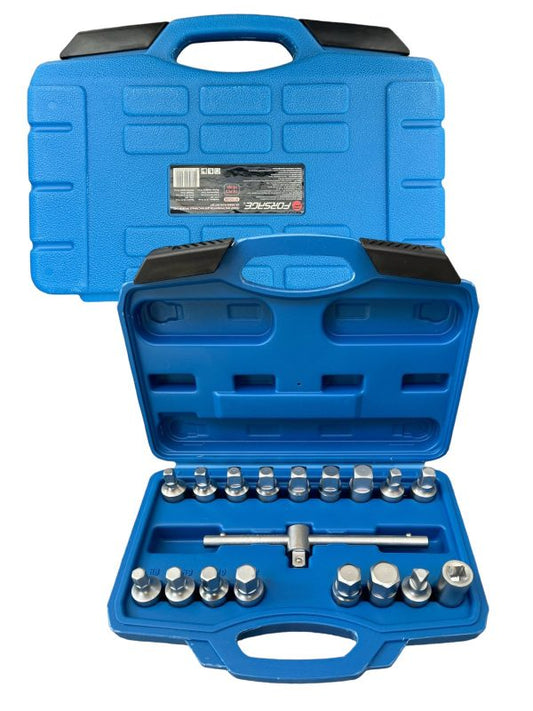 КОМПЛЕКТ КЛЮЧОВЕ ЗА ПРОБКИ НА КАРТЕР 18 ЧАСТИ FORSAGE