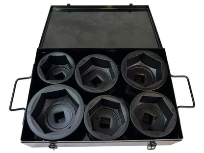 КОМПЛЕКТ УДАРНИ ВЛОЖКИ 1″ 6 ЧАСТИ KRAFTWELLE