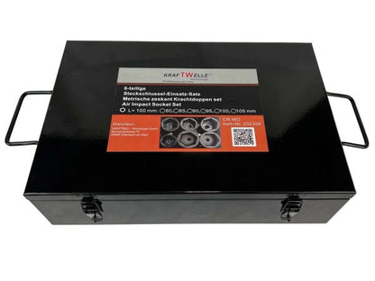 КОМПЛЕКТ УДАРНИ ВЛОЖКИ 1″ 6 ЧАСТИ KRAFTWELLE