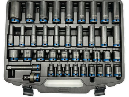 КОМПЛЕКТ УДАРНИ ВЛОЖКИ 1/2″ 40 ЧАСТИ KRAFTWELLE