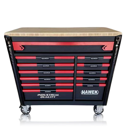 ПРОФЕСИОНАЛЕН ШКАФ С ИНСТРУМЕНТИ С 12 ЧЕКМЕДЖЕТА – 11 ПЪЛНИ HAWEK