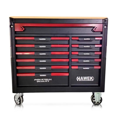 ПРОФЕСИОНАЛЕН ШКАФ С ИНСТРУМЕНТИ С 12 ЧЕКМЕДЖЕТА – 11 ПЪЛНИ HAWEK