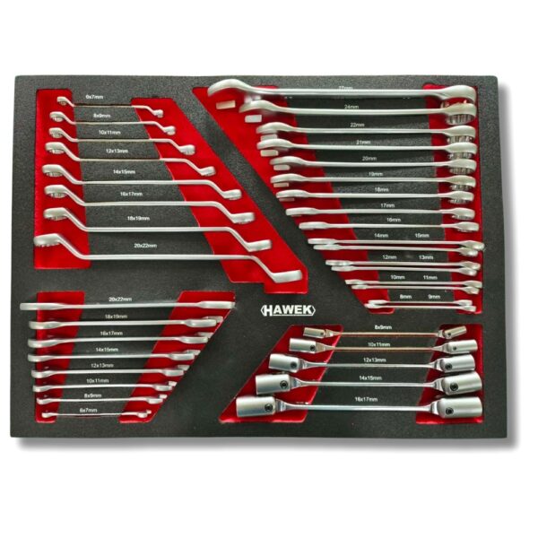 ПРОФЕСИОНАЛЕН ШКАФ С ИНСТРУМЕНТИ С 12 ЧЕКМЕДЖЕТА – 11 ПЪЛНИ HAWEK