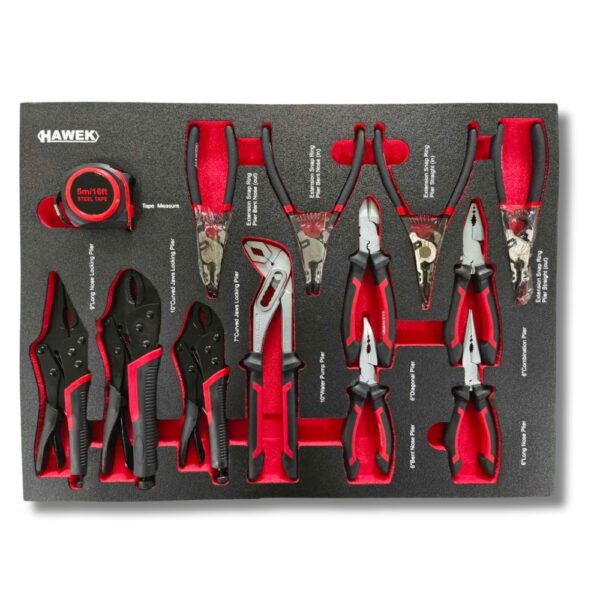ПРОФЕСИОНАЛЕН ШКАФ С ИНСТРУМЕНТИ С 12 ЧЕКМЕДЖЕТА – 11 ПЪЛНИ HAWEK