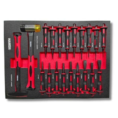 ПРОФЕСИОНАЛЕН ШКАФ С ИНСТРУМЕНТИ С 12 ЧЕКМЕДЖЕТА – 11 ПЪЛНИ HAWEK