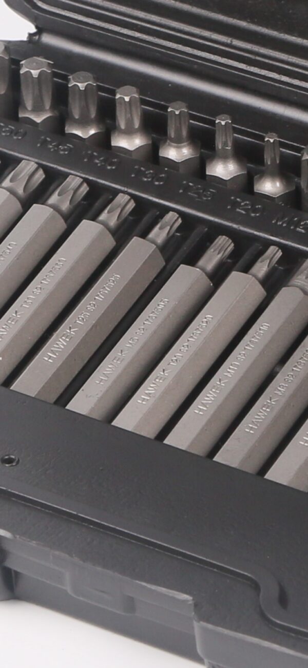 КОМПЛЕКТ НАКРАЙНИЦИ – ТОРКС 40 ЧАСТИ HAWEK