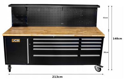 ПОДВИЖЕН ШКАФ ЗА ИНСТРУМЕНТИ С РАБОТЕН ПЛОТ JCB