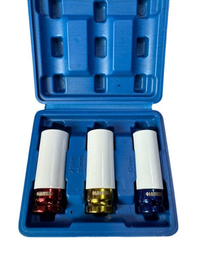 УДАРНИ ВЛОЖКИ ЗА ЛЕТИ ДЖАНТИ 1/2” (17,19,21ММ) HAWEK