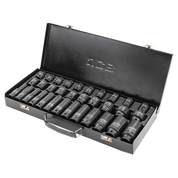 КОМПЛЕКТ УДАРНИ ВЛОЖКИ 33 ЧАСТИ 1/2 ( 8 – 32 ММ ) JCB