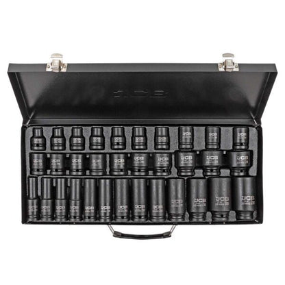 КОМПЛЕКТ УДАРНИ ВЛОЖКИ 33 ЧАСТИ 1/2 ( 8 – 32 ММ ) JCB