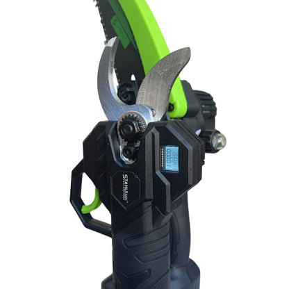 3в1 Акумулаторна Лозарска Ножица и Трион с Омасляване и телескопичен прът 36V 8AH STAHLMAYER