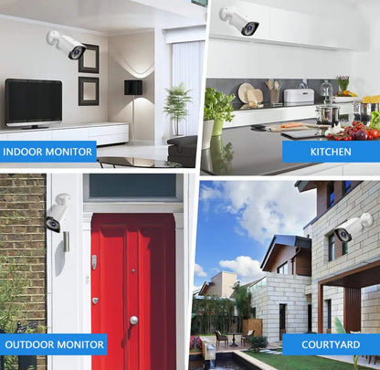 Видеонаблюдение с 4 камери FULL HD