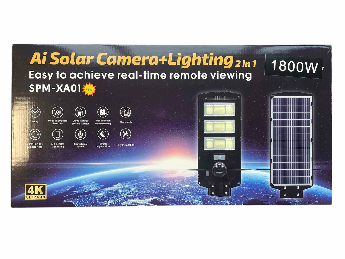 Външна WiFi камера с два обектива 2x6mp с изкуствен интелект