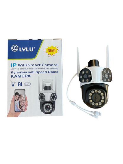 Тройна външна WiFi камера – 12 MP с 24 диода и 10x ZOOM – ICSEE