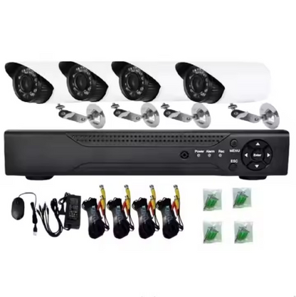 Видеонаблюдение с 4 камери FULL HD